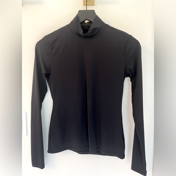 Mayson the Label tissue jersey mock neck in black - Picture 7 of 9